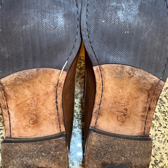 Cole Haan Men’s 10.5 Saddle Brown Kilt Leather Tassel Loafers - Picture 10 of 13